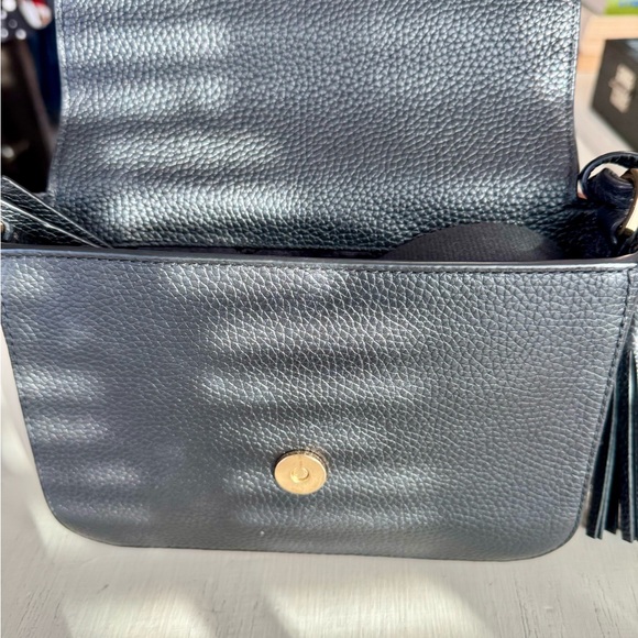 Tory Burch Black Leather Crossbody with Tassel - Picture 5 of 9
